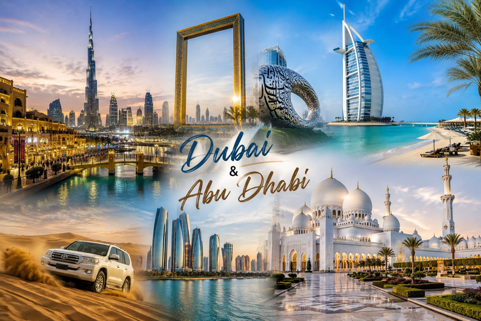 DUBAI DREAMSCAPE - Dubai And Abu Dhabi Tour Package from Madurai | By2 Travel